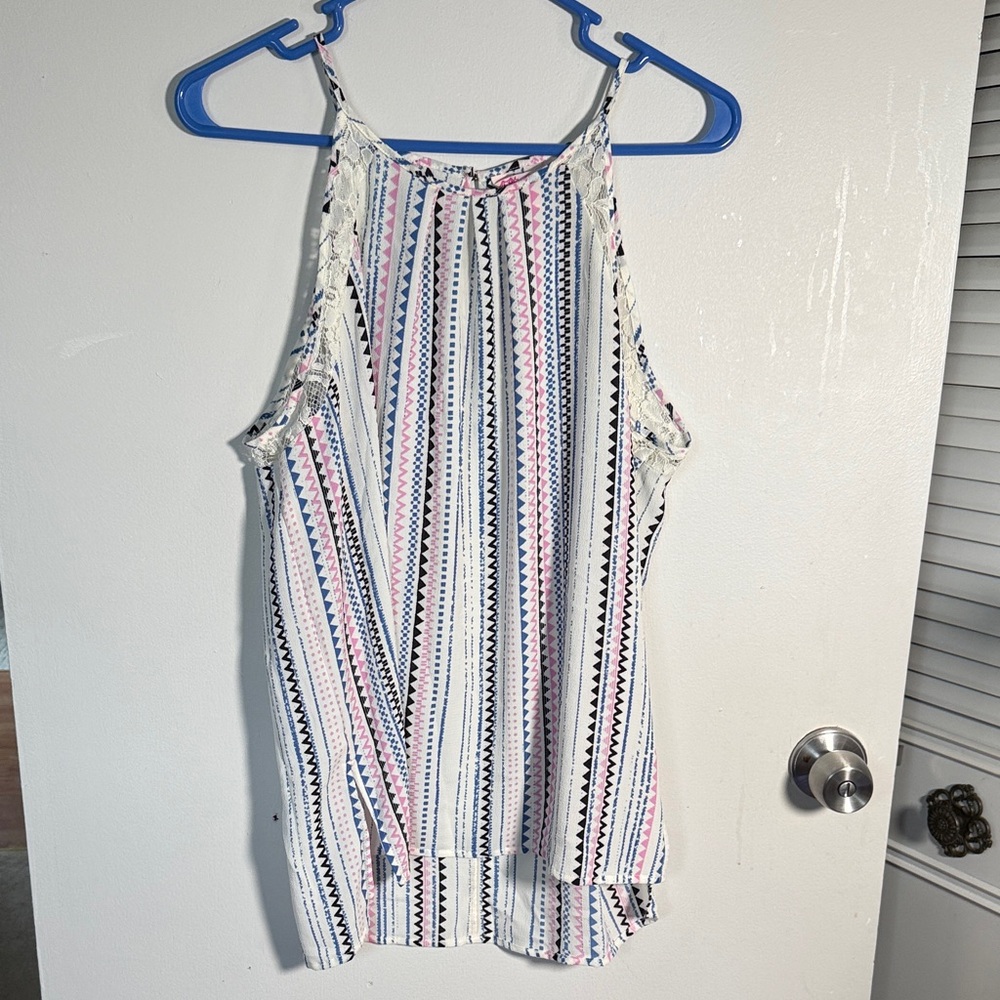 Candie's Pastel Striped Tank Top